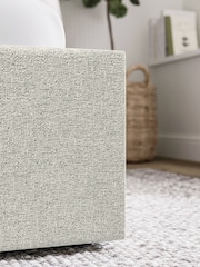 Grey Light Tweedy Plain Matson Upholstered Ottoman Storage Bed Frame - Image 7 of 10