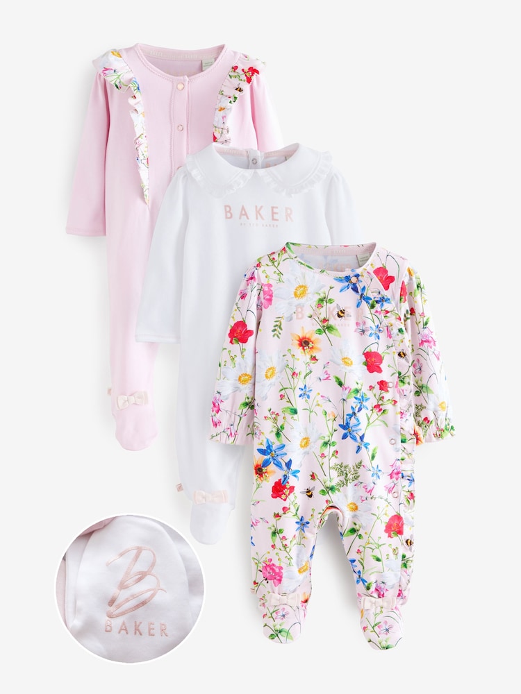 Baker by Ted Baker Sleepsuits 3 Pack - Image 1 of 9