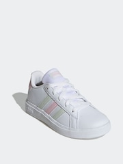 adidas Pink white Gazelle Trainers - Image 3 of 9