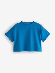 Multi Bright 100% Cotton Sequin Flowers Boxy T-Shirts 4 Pack (3-16yrs) - Image 2 of 11
