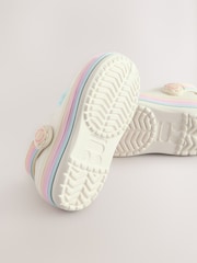 White Daisy Light Up Clogs - Image 8 of 10
