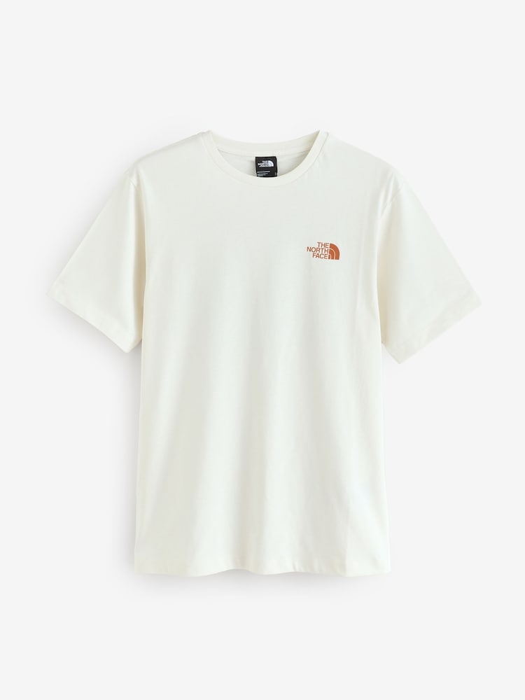 The North Face Cream Yosemite Back Print 100% Cotton T-Shirt - Image 6 of 6
