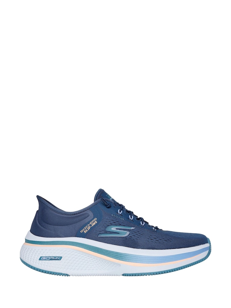 Skechers Blue White Go Run Elevate 2.0 Banyan Slip In Trainers - Image 1 of 3