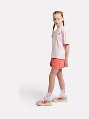New Balance Pink Small Kids Logo T-Shirt and Shorts Set - Image 3 of 10