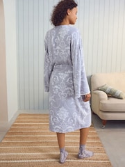 Laura Ashley Grey Josette Dressing Gown - Image 2 of 7