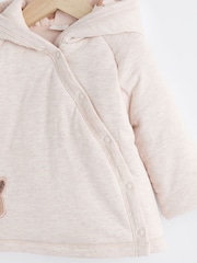 Cream Wrap Baby Hooded Jersey Jacket - Image 3 of 7