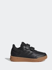adidas Black/Tan Tensaur Hook and Loop Kids Trainers - Image 1 of 9