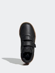 adidas Black/Tan Tensaur Hook and Loop Kids Trainers - Image 6 of 9