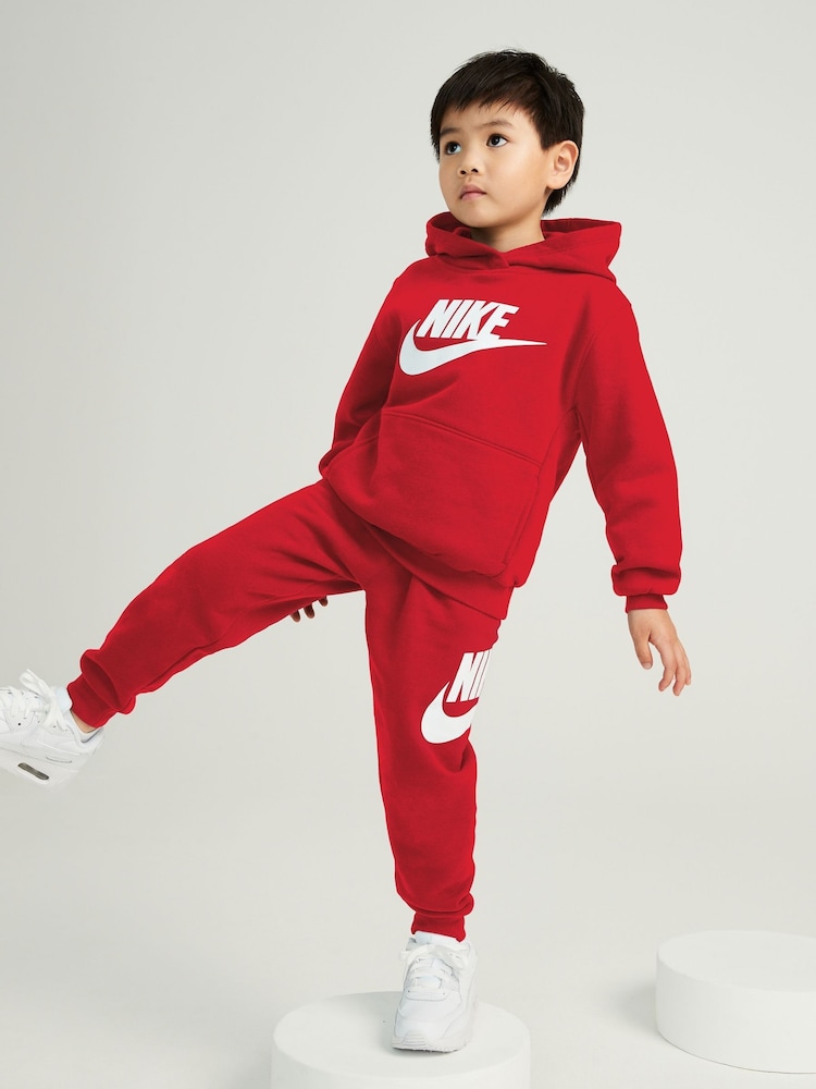 Nike Red Infant Club Fleece Tracksuit - Image 1 of 5