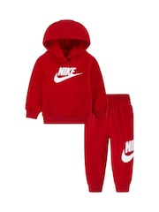 Nike Red Infant Club Fleece Tracksuit - Image 2 of 5