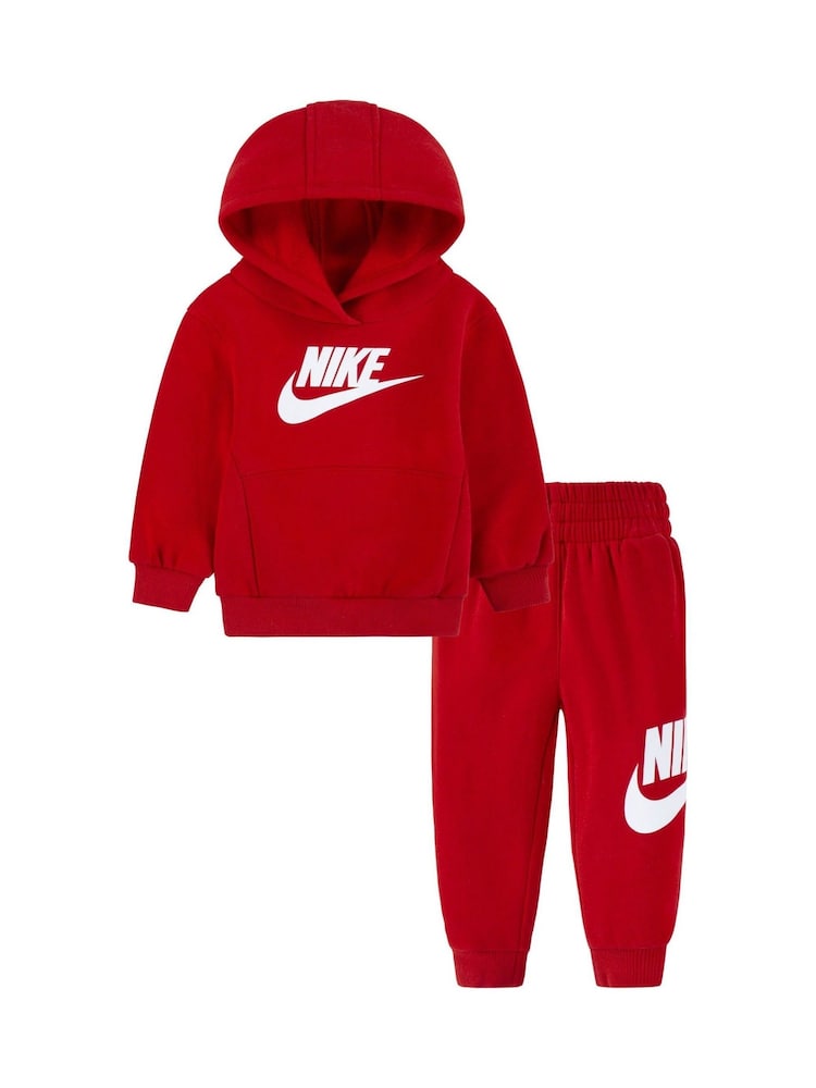 Nike Red Infant Club Fleece Tracksuit - Image 2 of 5