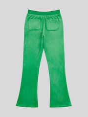 Juicy Couture Light Green Girls Diamanté Bootcut Joggers - Image 6 of 7